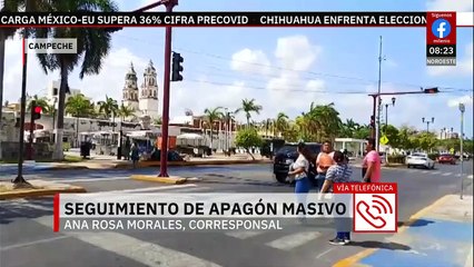 Restablecen energía eléctrica en Campeche tras apagón masivo en el sureste del país