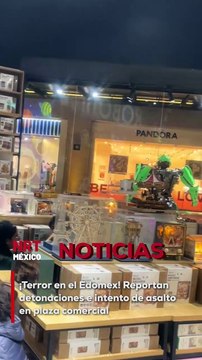 Momentos de pánico se vivieron en una plaza comercial del Edomex tras detonaciones y un intento de asalto. Testigos narran cómo tuvieron que resguardarse en medio de la emergencia.