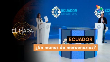 Foto del día 25-03-25: Debate presidencial de Daniel Noboa y Luisa González