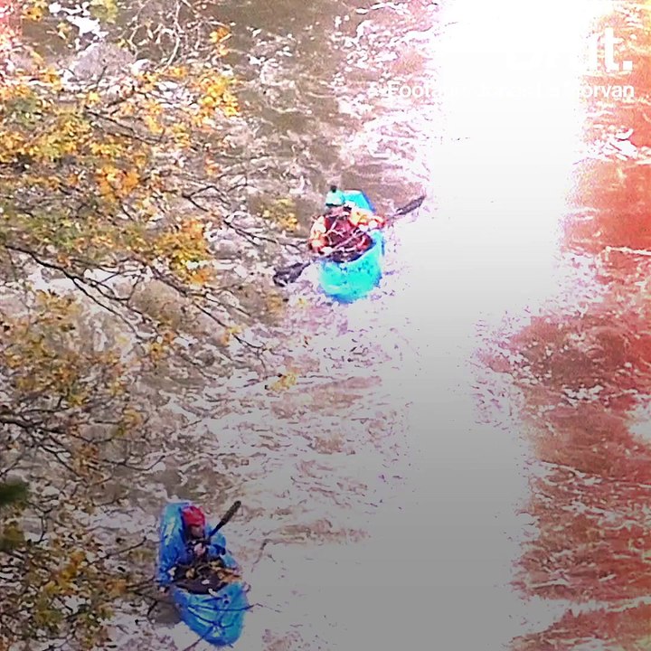 Impressive images of kayakers descending the Saut du Doubs