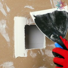 Step-by-step guide on how to patch a hole in a drywall! 🛠️💯
