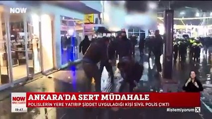 Hızını alamayan polis, meslektaşını da gözaltına almak istedi