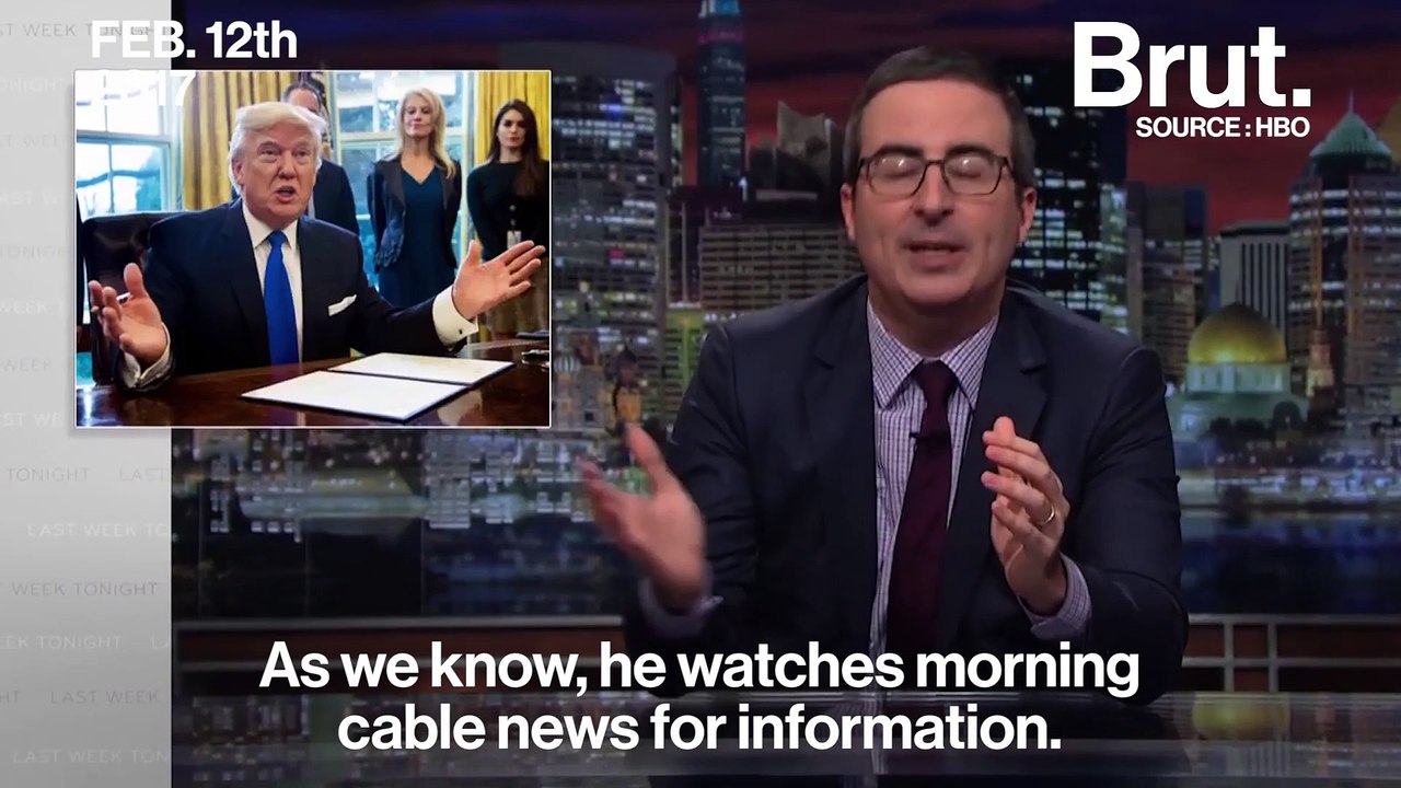 John Oliver brought ads to try and educate President Trump