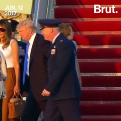 Melania and Barron in the White House