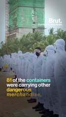 Shipwreck spells disaster for Sri Lanka's beaches