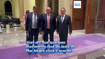 Ucrânia e Rússia chegam a acordo sobre cessar-fogo no Mar Negro, dizem os EUA