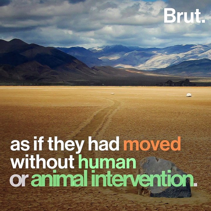 Sailing stones of Racetrack Playa, a mysterious phenomenon