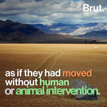 Sailing stones of Racetrack Playa, a mysterious phenomenon