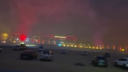 보건의료원으로 산불 접근...뿌연 연기도 / YTN