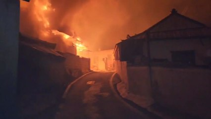 [영상] 마을 주택에서 화염 치솟아...인터넷도 끊겨 / YTN