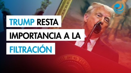 Trump resta importancia a la filtración de planes militares de Estados Unidos en un chat