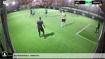 Faute de Rafiq A - Orrick Fc