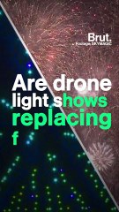 Are drones light replacing fireworks?
