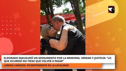 Eldorado inauguró un monumento por la Memoria, Verdad y Justicia: “Lo que ocurrió no tiene que volver a pasar”