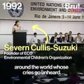 Severn Cullis-Suzuki's Speech at the Rio Summit in 1992