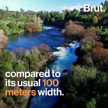 Huka Falls, super powerful waterfalls in New Zealand