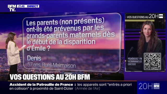 VOS QUESTIONS - Les parents (non-présents) ont-ils été prévenus par les grands-parents maternels dès le début de la disparition d'Émile ?