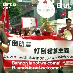 Protest against Bannon