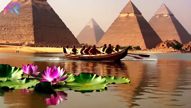 Hailuo AI (Minimax) | Royal Elegance on the Nile: A Seductive AI Moment of Luxury
