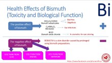 Health effects of bismuth (toxicity and biological functions) #bismuth #health