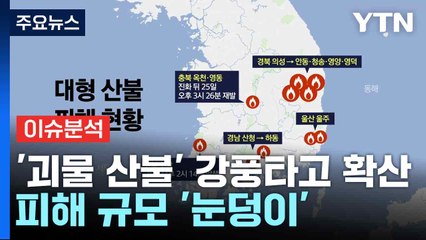 '괴물 산불' 강풍타고 확산...피해 규모 '눈덩이' / YTN