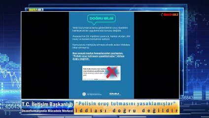 “Polisin oruç tutmasını yasaklamışlar" iddiası doğru değildir