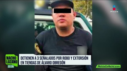 Detuvieron a tres hombres después de extorsionar a dueño de tienda
