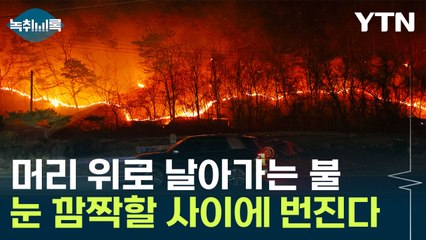 불 보이고 대피하면 늦어...2km까지 날아가는 비화에 갇힐 수도 [Y녹취록] / YTN