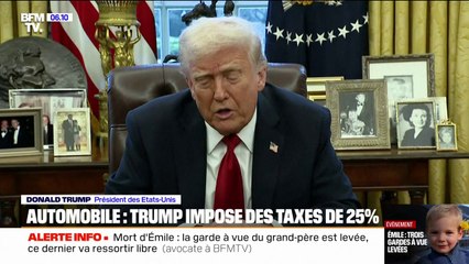 Guerre commerciale: Donald Trump annonce 25% de droits de douane en plus sur le secteur automobile