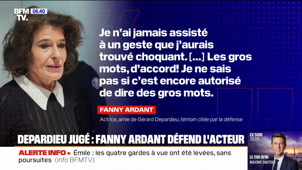 Gérard Depardieu: l’actrice Fanny Ardant défend l’acteur lors de son procès