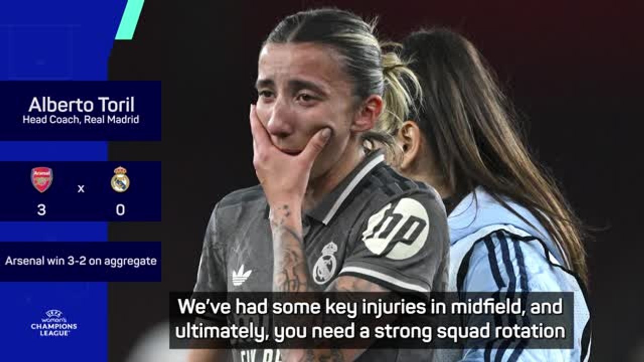 Arsenal second leg a bridge too far for Real Madrid women - coach Toril
