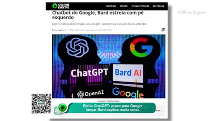 Efeito ChatGPT: prazo para Google lançar Bard explica muita coisa