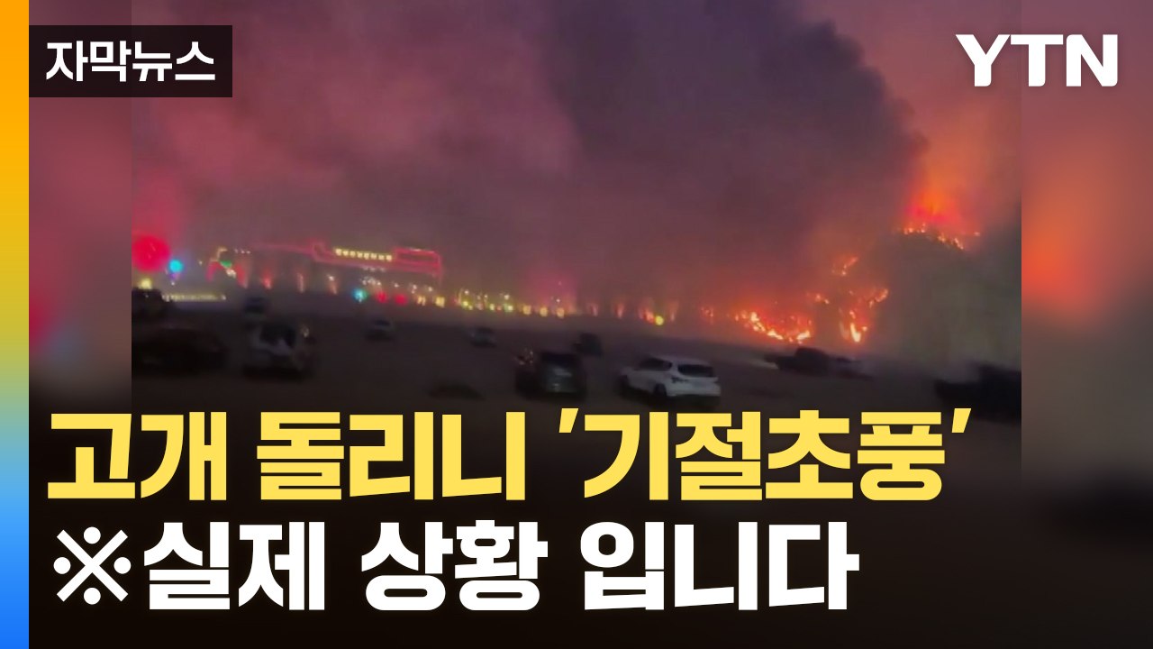[자막뉴스] 화면에 찍힌 '괴물 산불'...위험천만 상황 / YTN