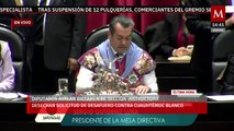 Diputados desechan solicitud de desafuero contra Cuauhtémoc Blanco