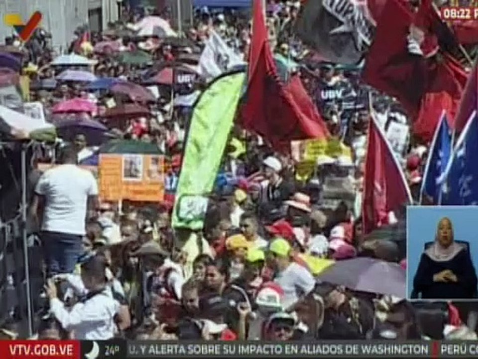 Pueblo venezolano se moviliza en rechazo al secuestro de migrantes en El Salvador