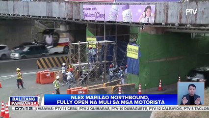 NLEX Marilao northbound, fully open na muli sa mga motorista