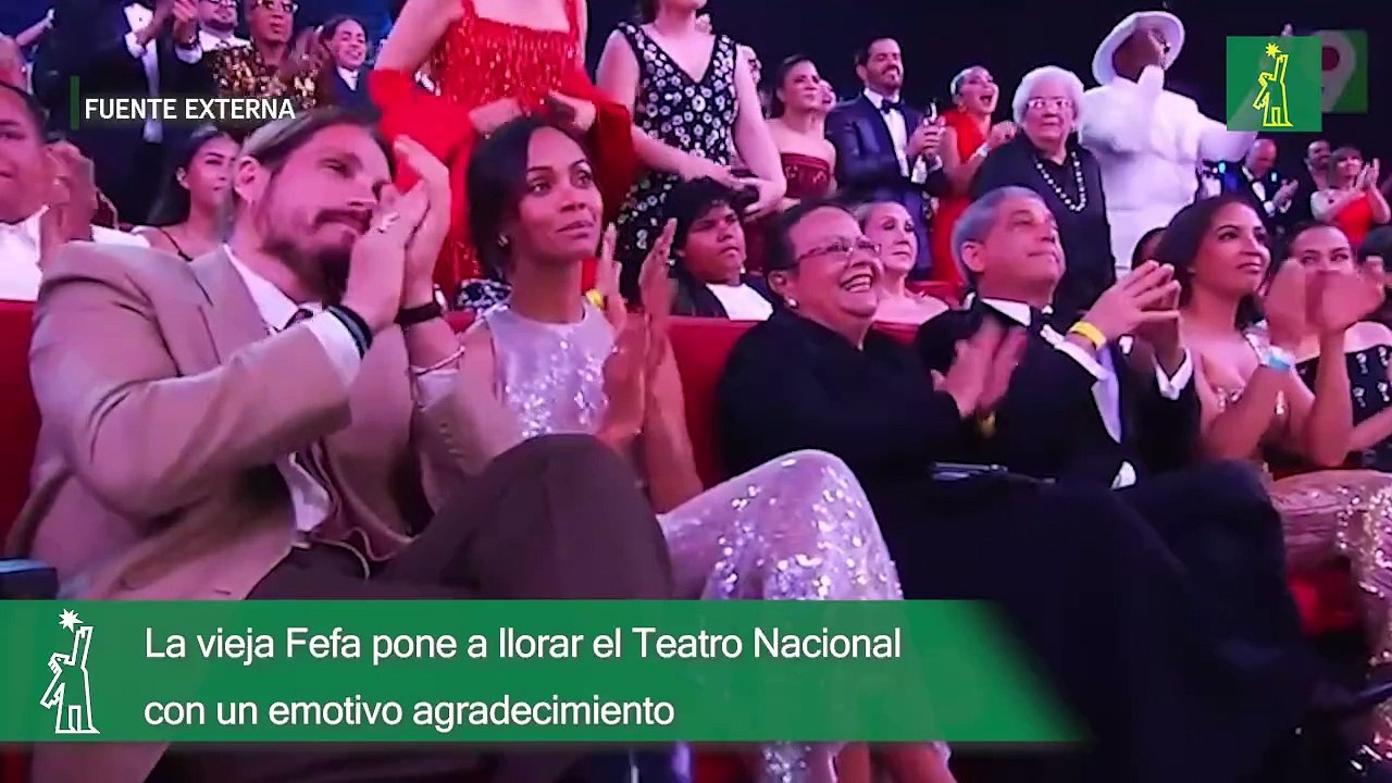 La vieja Fefa pone a llorar el Teatro Nacional con un emotivo agradecimiento