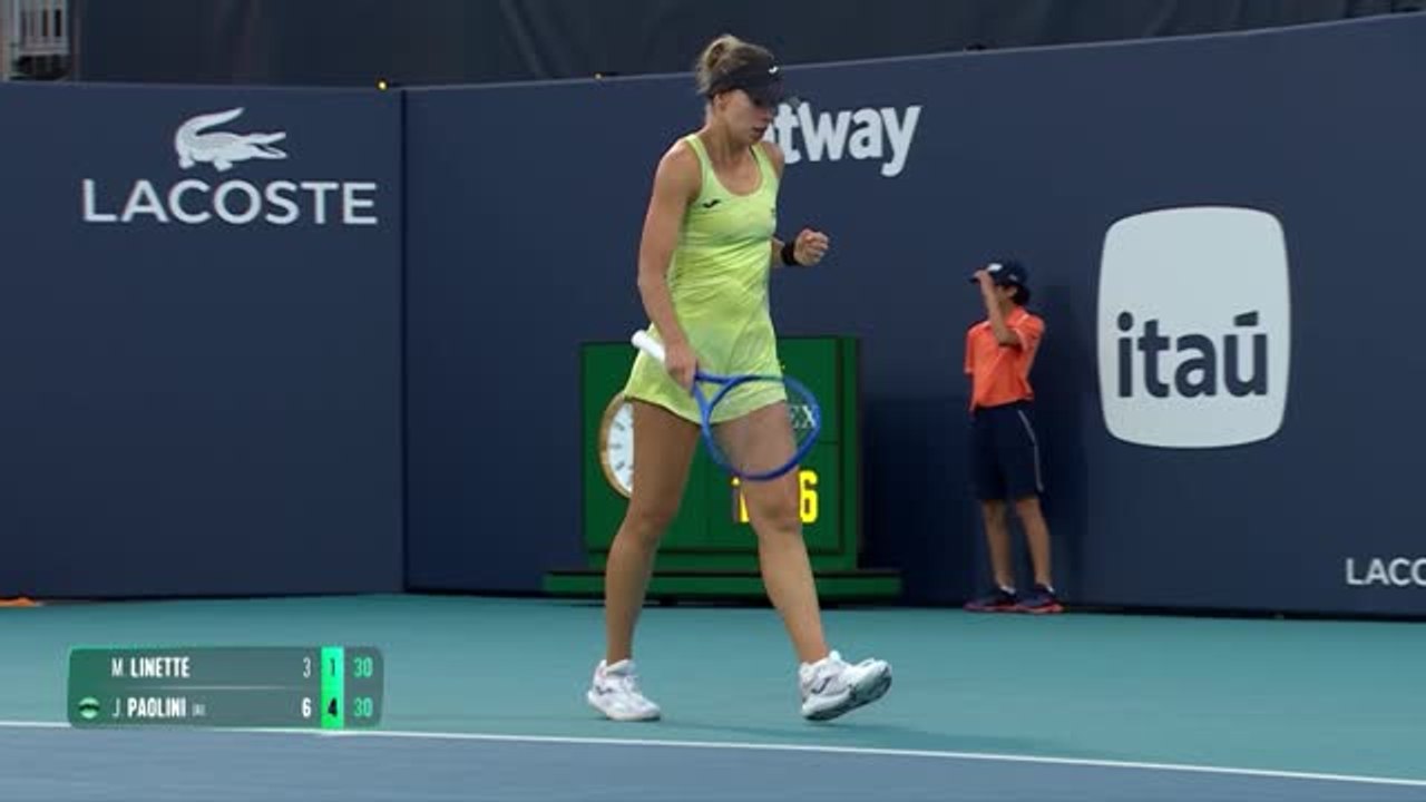 Wimbledon finalist Paolini breaks new ground in Miami