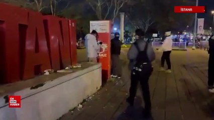 Saraçhane'de eylemcilerden 15 Temmuz şehitlerine saygısızlık