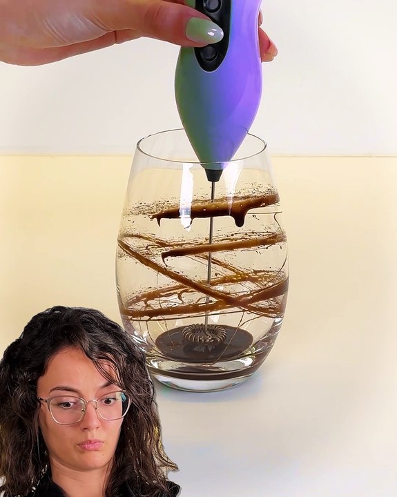 Trying the internet’s favorite chocolate drink hack 💯