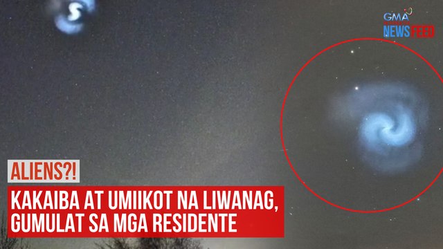 Aliens?! Kakaiba at umiikot na liwanag, gumulat sa mga residente | GMA Integrated Newsfeed