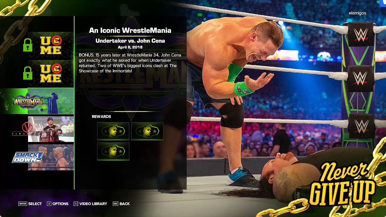 WWE 2K23 Showcase:#4 Undertaker vs John Cena(Wrestlemania 34)