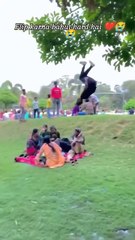 Neck Brocken flip stunt.......😱😪keep away from stunt..