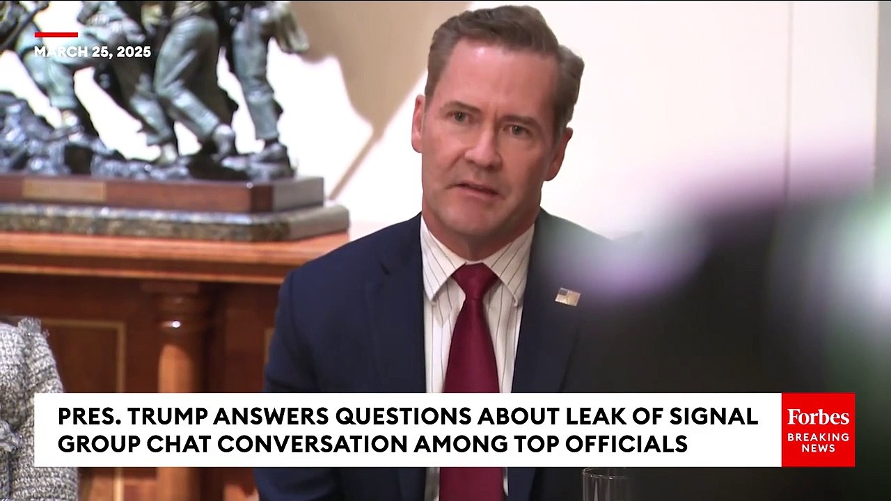 BREAKING NEWS- Trump Takes Multiple Questions From Reporters About Group Chat Leak On War Plans