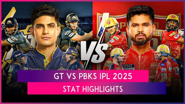 GT vs PBKS IPL 2025 Stat Highlights: Shreyas Iyer Shines In Punjab Kings' Winning Start