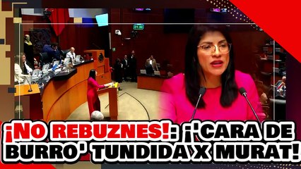 ¡NO REBUZNAS POR QUE NO SABES LA TONADA! ¡'LA CARA de BURRO' es SOBAJADA por el SENADOR MURAT!