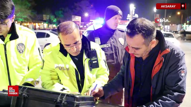 Aksaray'da muayenesiz araçla 2. kez alkollü ve ehliyetsiz yakalandı
