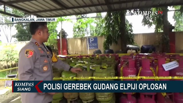 Polisi Gerebek Gudang Pengoplos Elpiji di Bangkalan, Tiga Pelaku Ditangkap