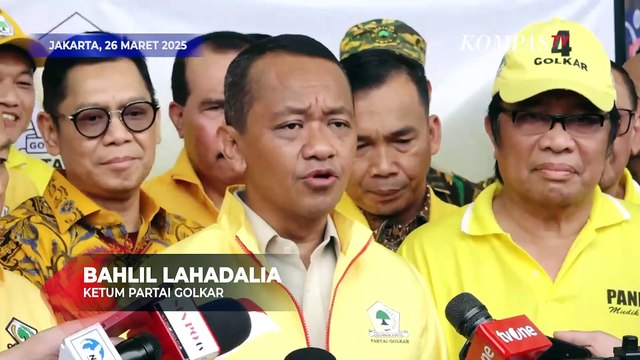 Momen Ketum Golkar Bahlil Lahadalia Lepas Mudik Gratis Diiringi Telolet Bus