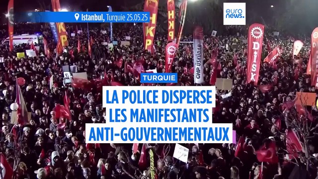 Turquie : la police disperse des milliers de manifestants pro-İmamoğlu à Istanbul